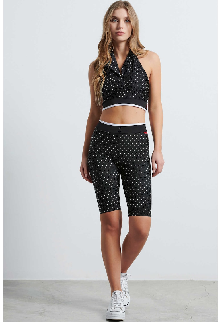 Colanti 2/4 - talie inalta - negru - femei