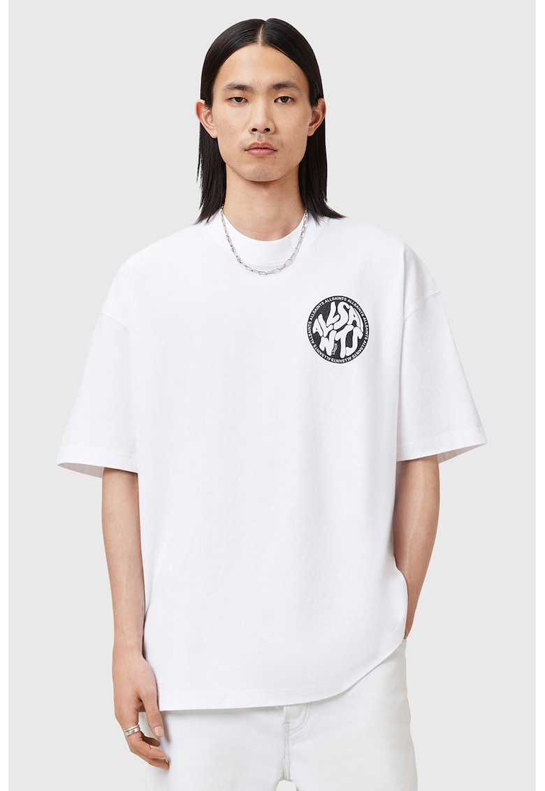 Tricou din bumbac cu maneci cazute Distortion