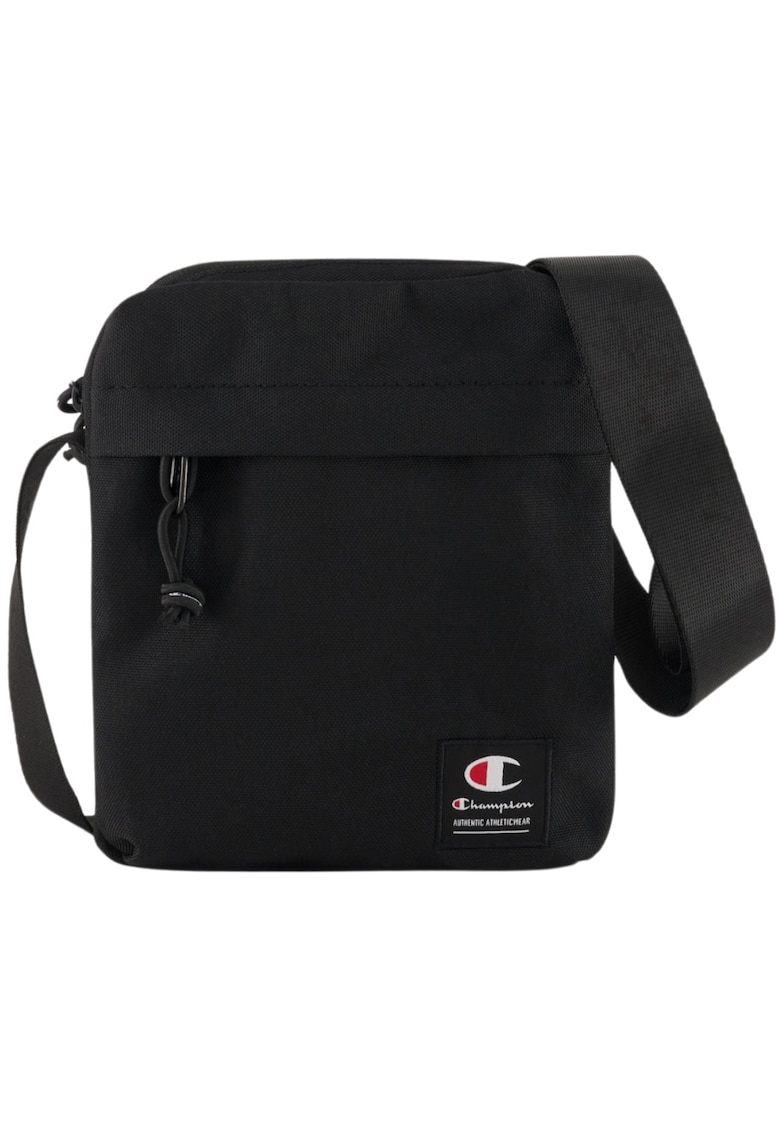 Geanta de umar mica - neagra - 20x17x4cm - cu buzunar frontal