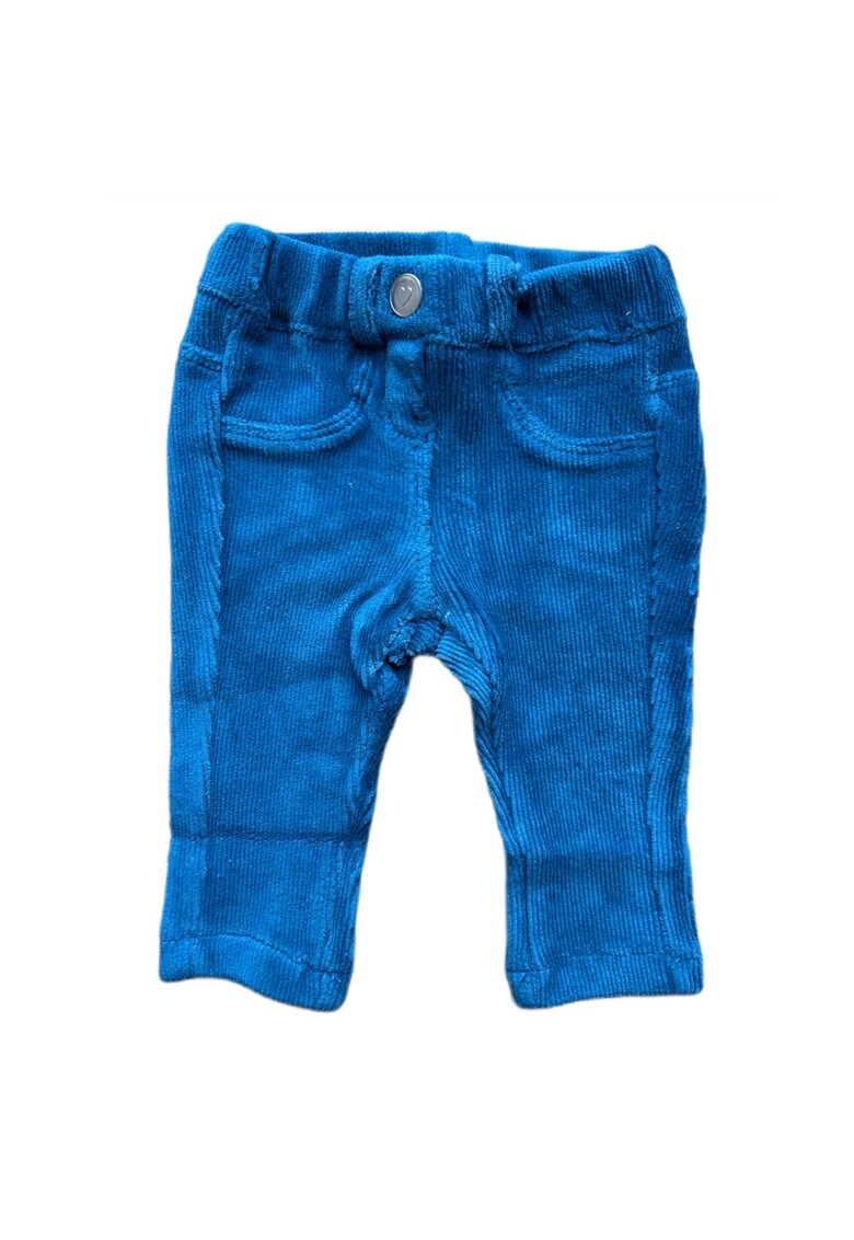 Pantaloni pentru copii - bumbac/elastan/poliester - albastru -