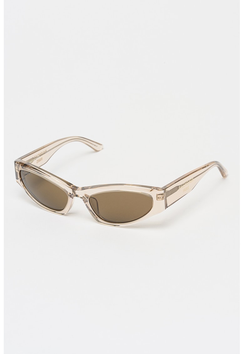 Ochelari de soare cat-eye cu lentile uni - Transparent