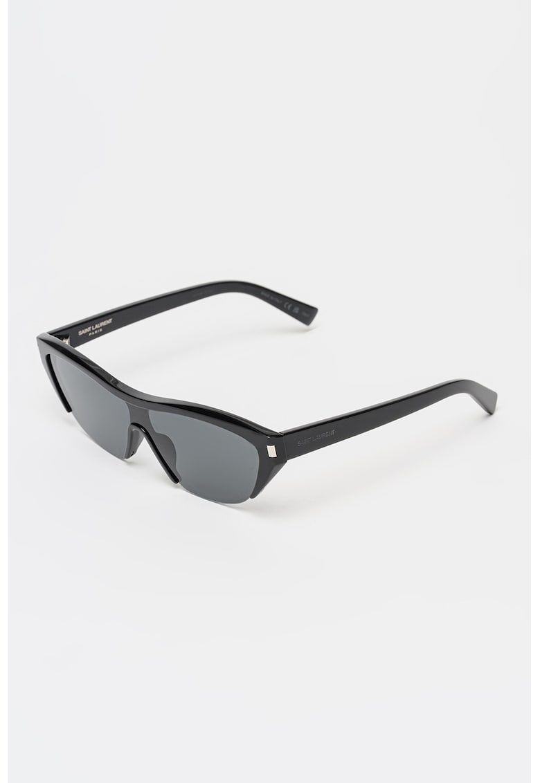 Ochelari de soare cat-eye cu lentile uni - Negru