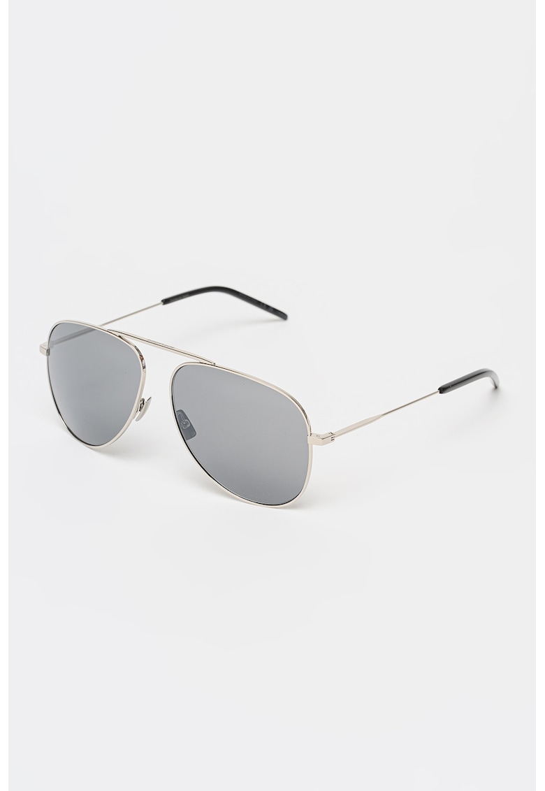Ocheari de soare aviator unisex cu lentile oglinda - Argintiu
