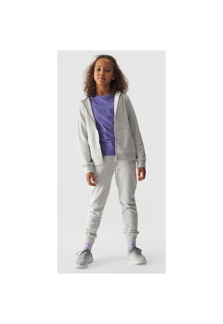 Hanorac copii gri deschis - material confortabil -