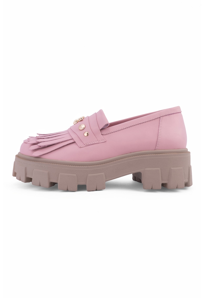 Pantofi loafer din piele cu detalii cu franjuri Astra