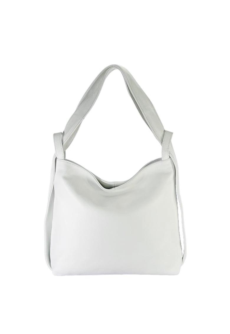 Geanta din piele naturala 2 in 1 alb 8919 132 16932 - Alb