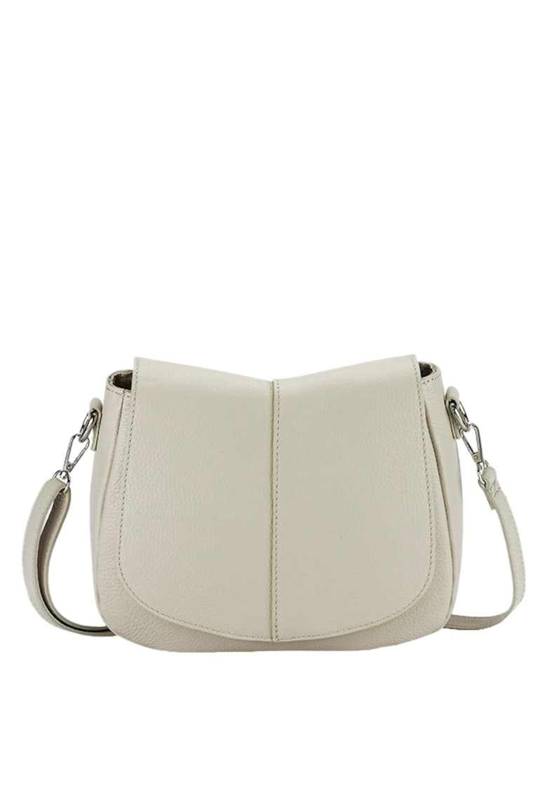 Geanta crem din piele naturala 8960 123 16937 - Crem