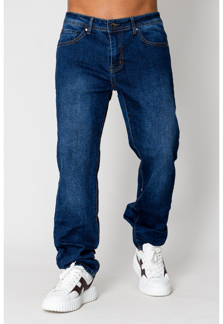 Blugi lungi din denim Regular Dark Blue II 15498