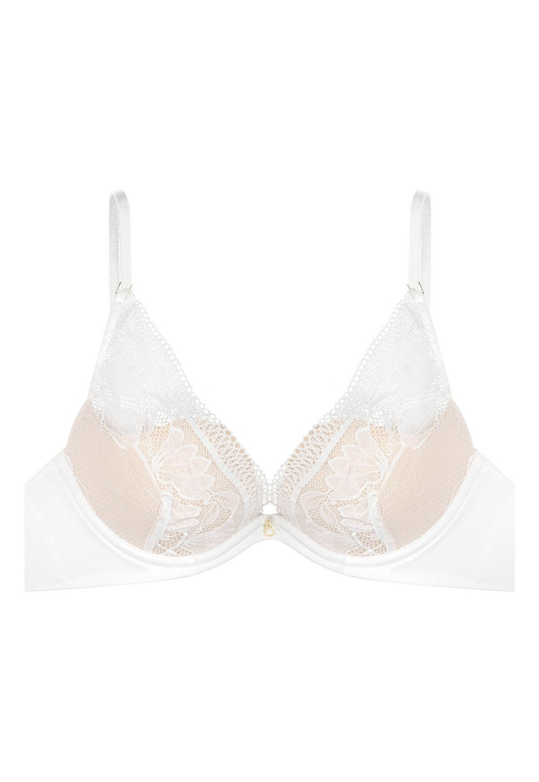 Sutien push-up Nathalie alb crem