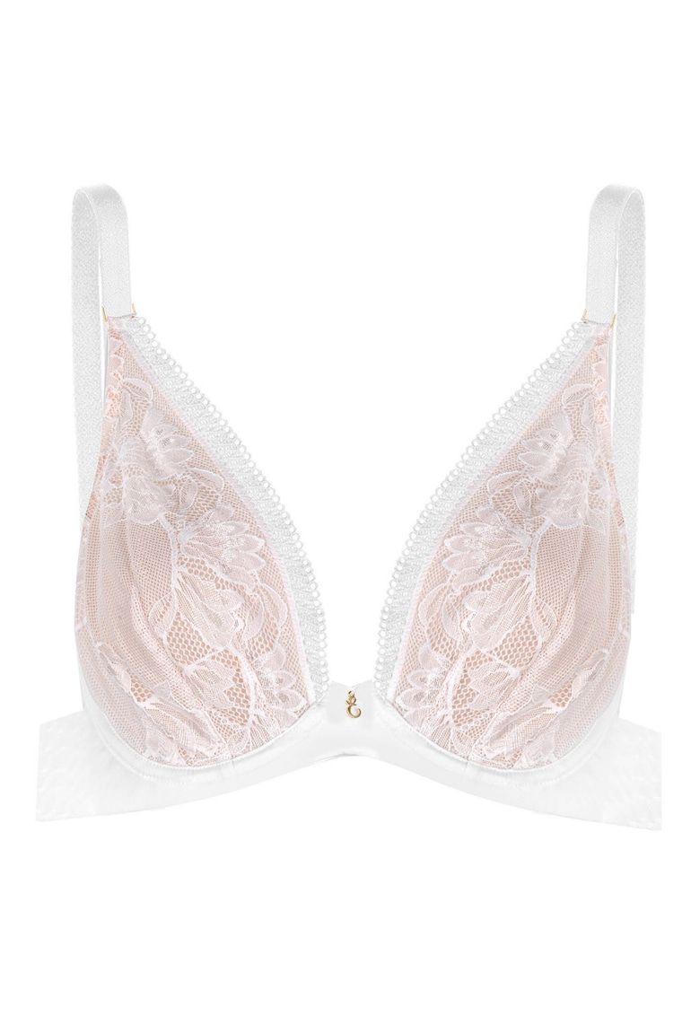 Sutien clasic moale Nathalie Alb crem - Alb