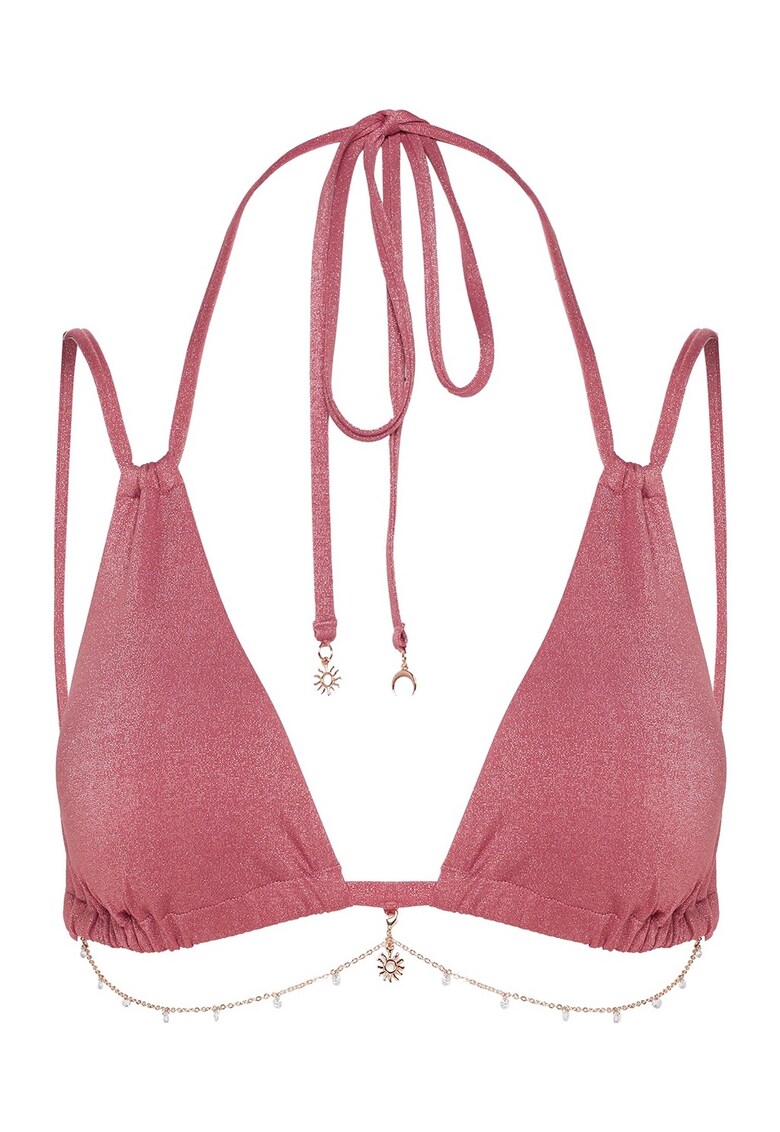 Sutien triunghiular de plaja Lunar Bronz maro