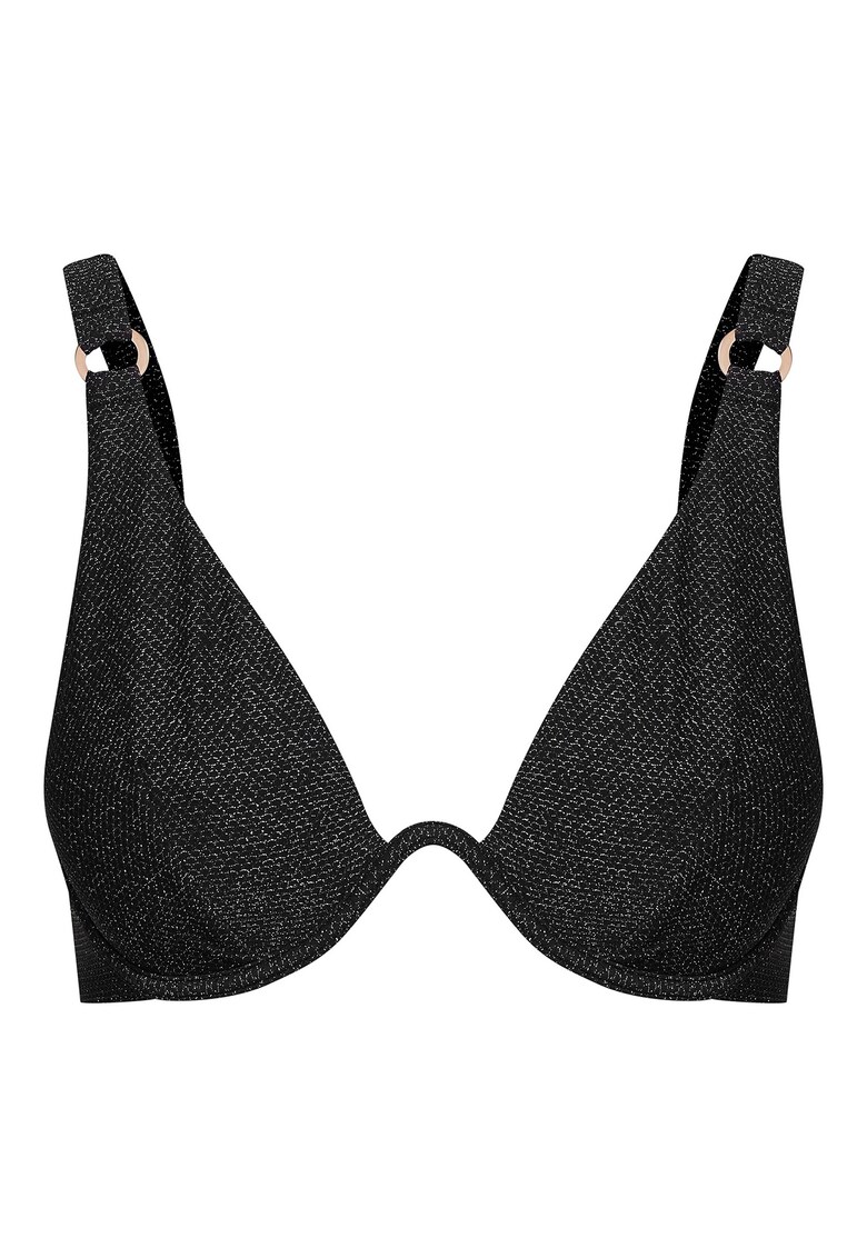 Sutien clasic de plaja Stardust Negru