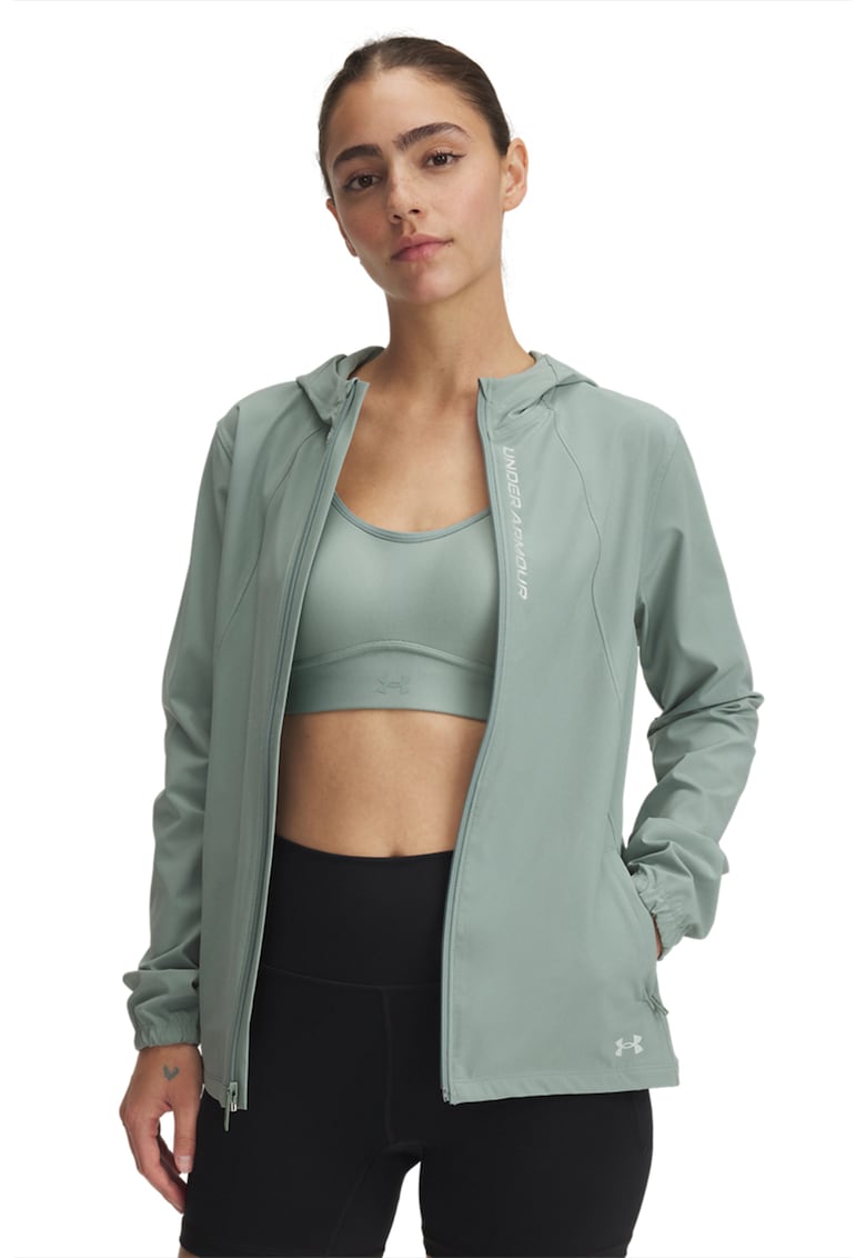 Jacheta slim fit cu gluga - pentru alergare OutRun The Storm