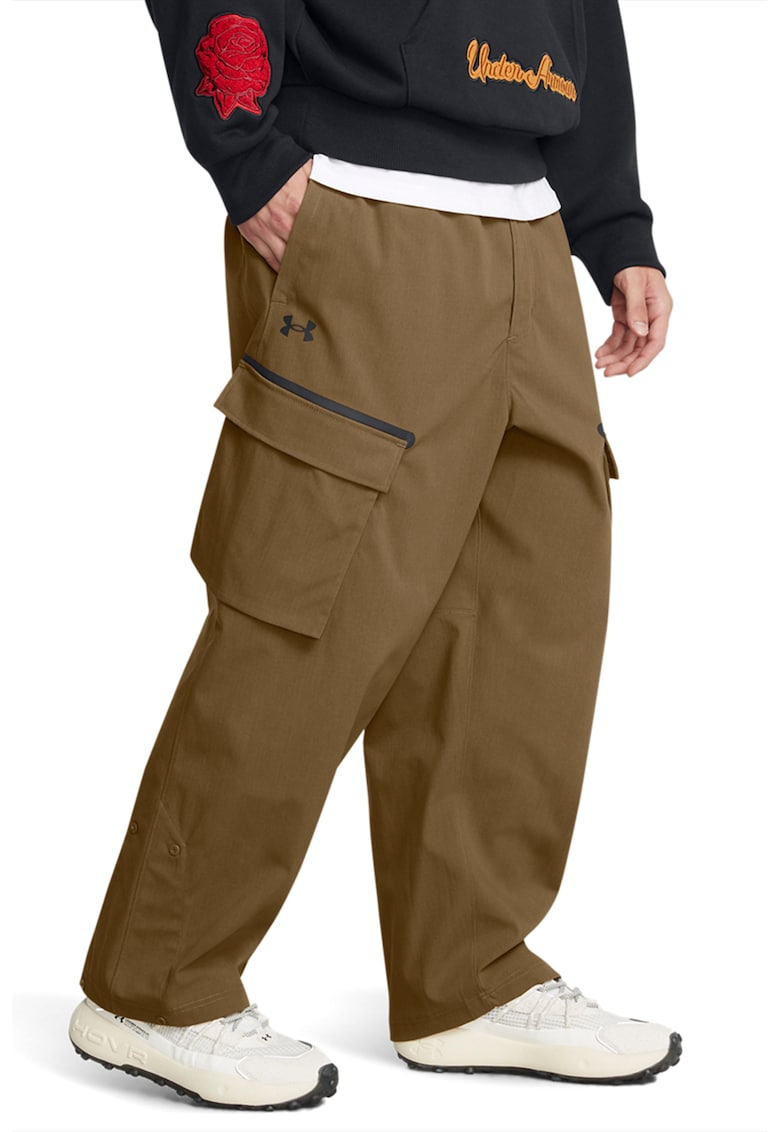 Pantaloni cargo cu model uni