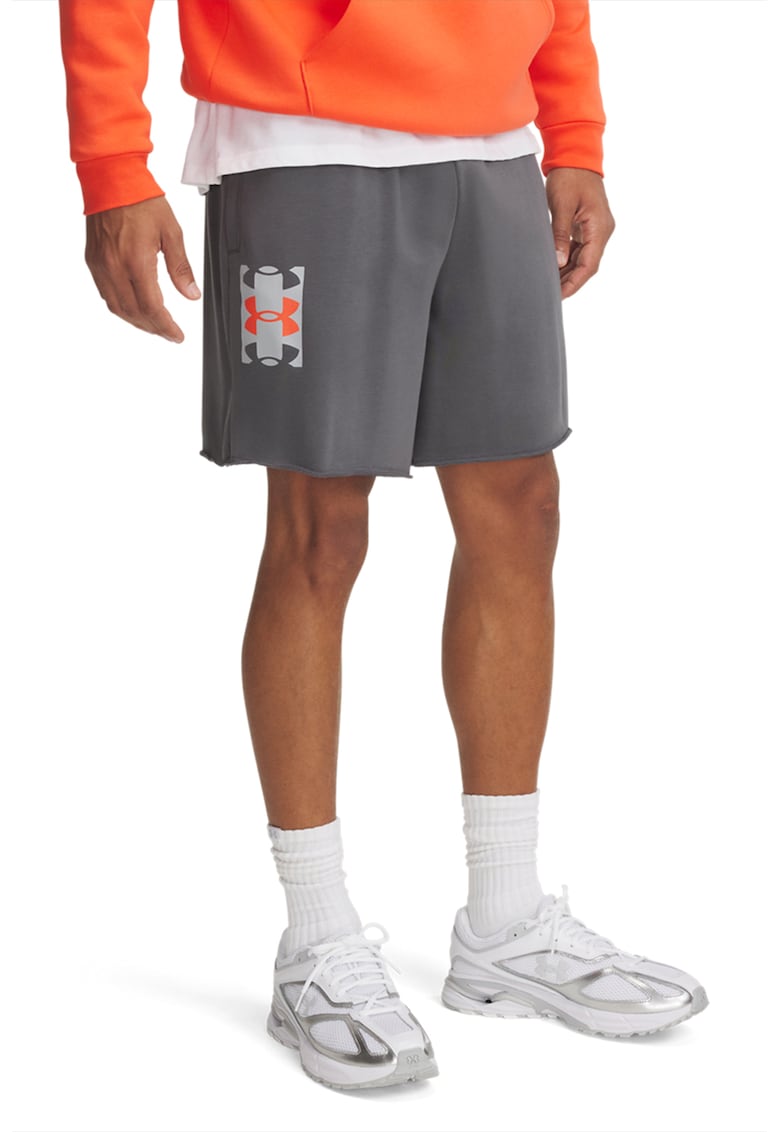 Pantaloni scurti din amestec de bumbac cu snur in talie