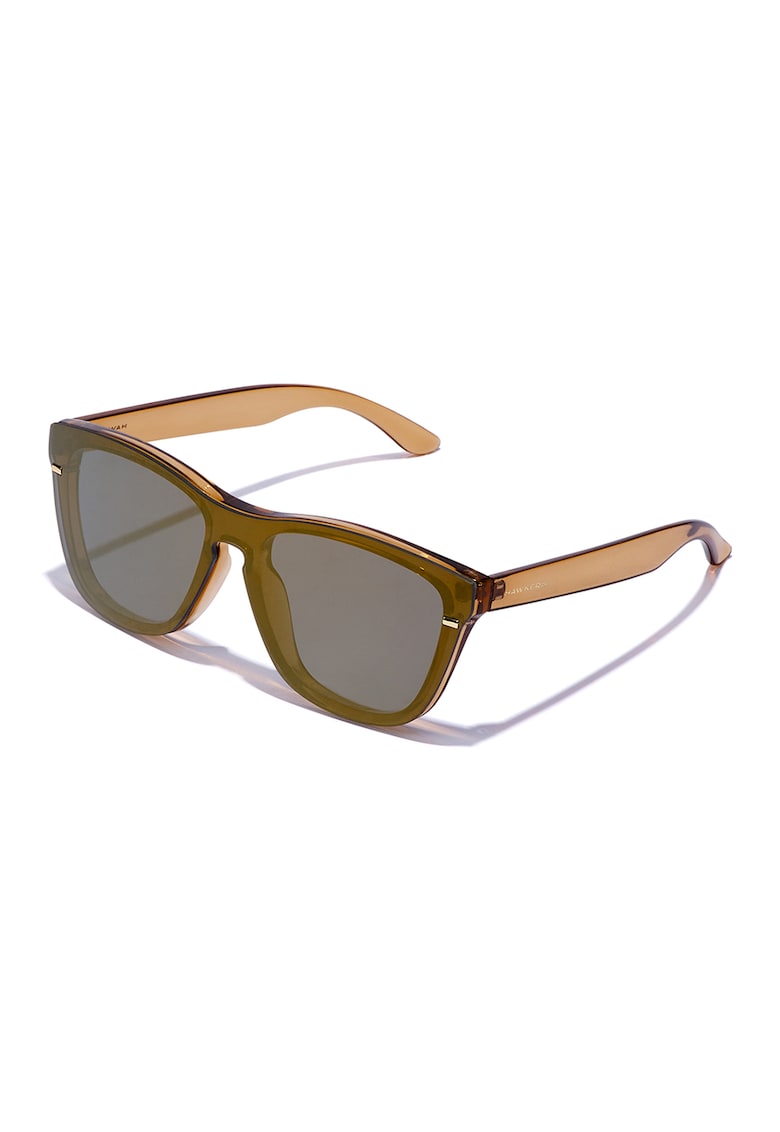Ochelari de soare unisex cu lentile polarizate - Maro inchis/Bej