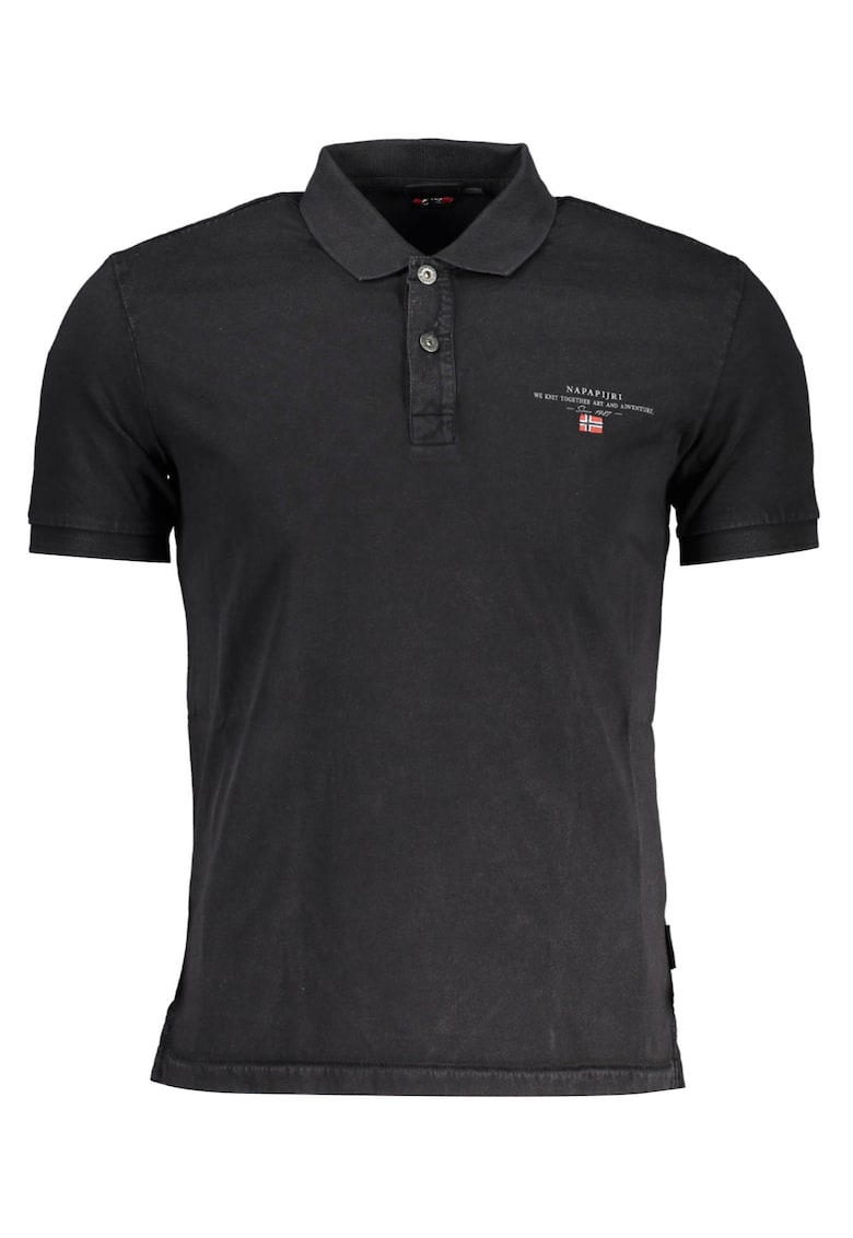 Tricou polo barbati -  100% bumbac - Negru - NP0A4GB4-ELBAS-JERSEY