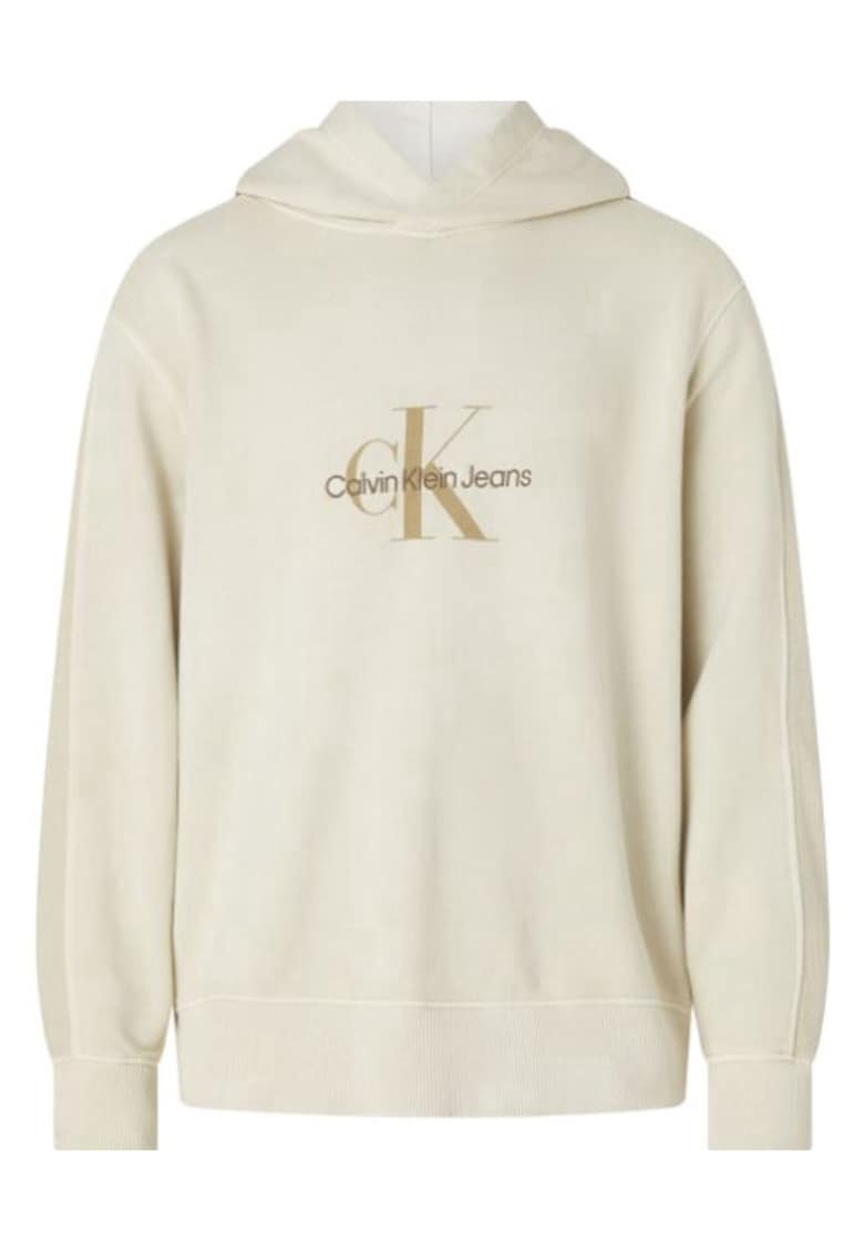 Calvin Klein Jeans Hanorac barbati - Bumbac - Bej - Bej
