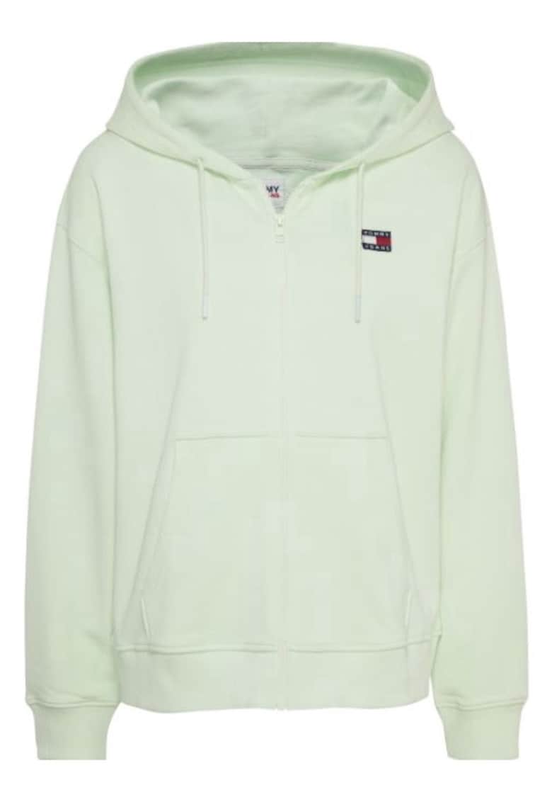 Tommy Jeans Hanorac oversize pentru femei - Bumbac - Verde menta - Mint