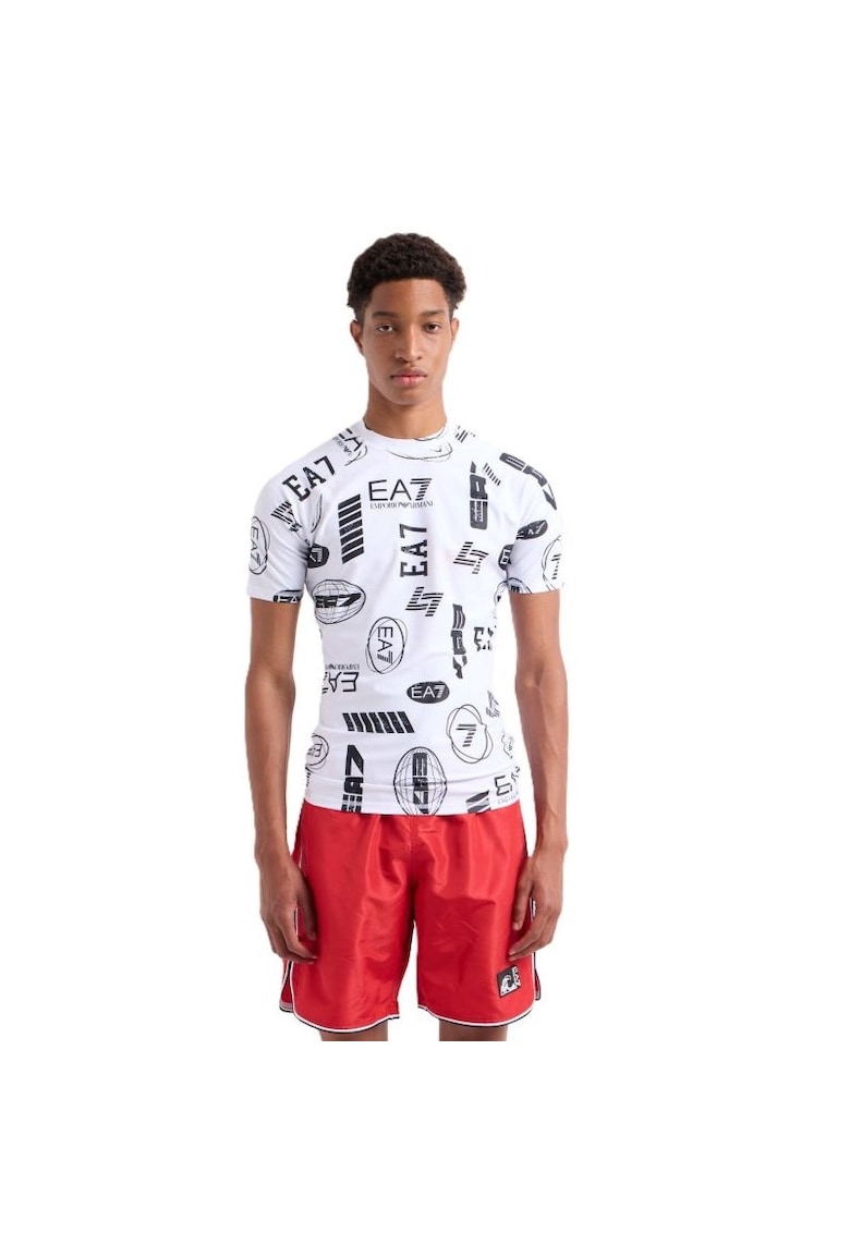 Tricou  pentru Barbati - m tee ss lycra - 7M000547-AF13158-F0043 - Alb