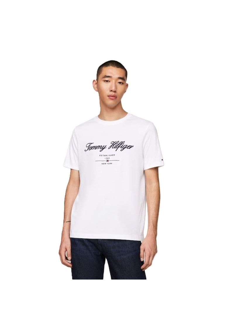 Tricou  pentru Barbati - script logo tee - MW0MW33691-YBR - Alb