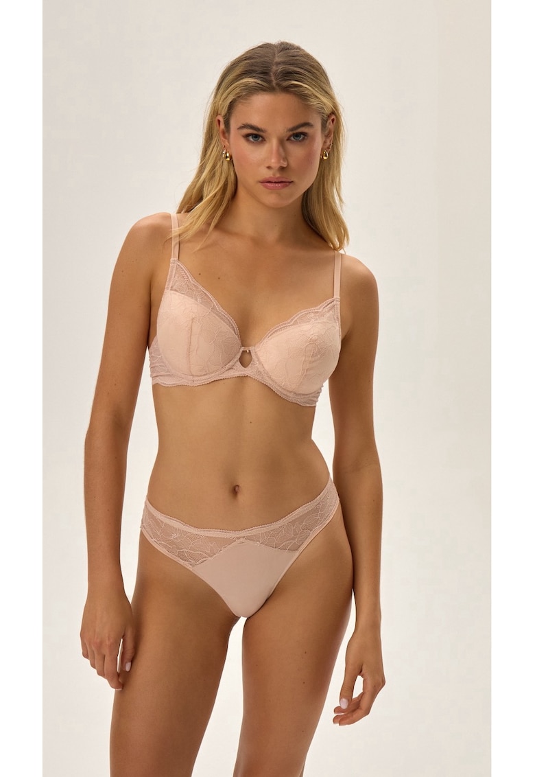 Sutien push-up Talisman  Bej de nisip