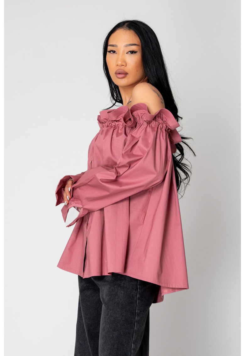 Camasa cu maneca lunga si umeri goi Rose Dust 15526