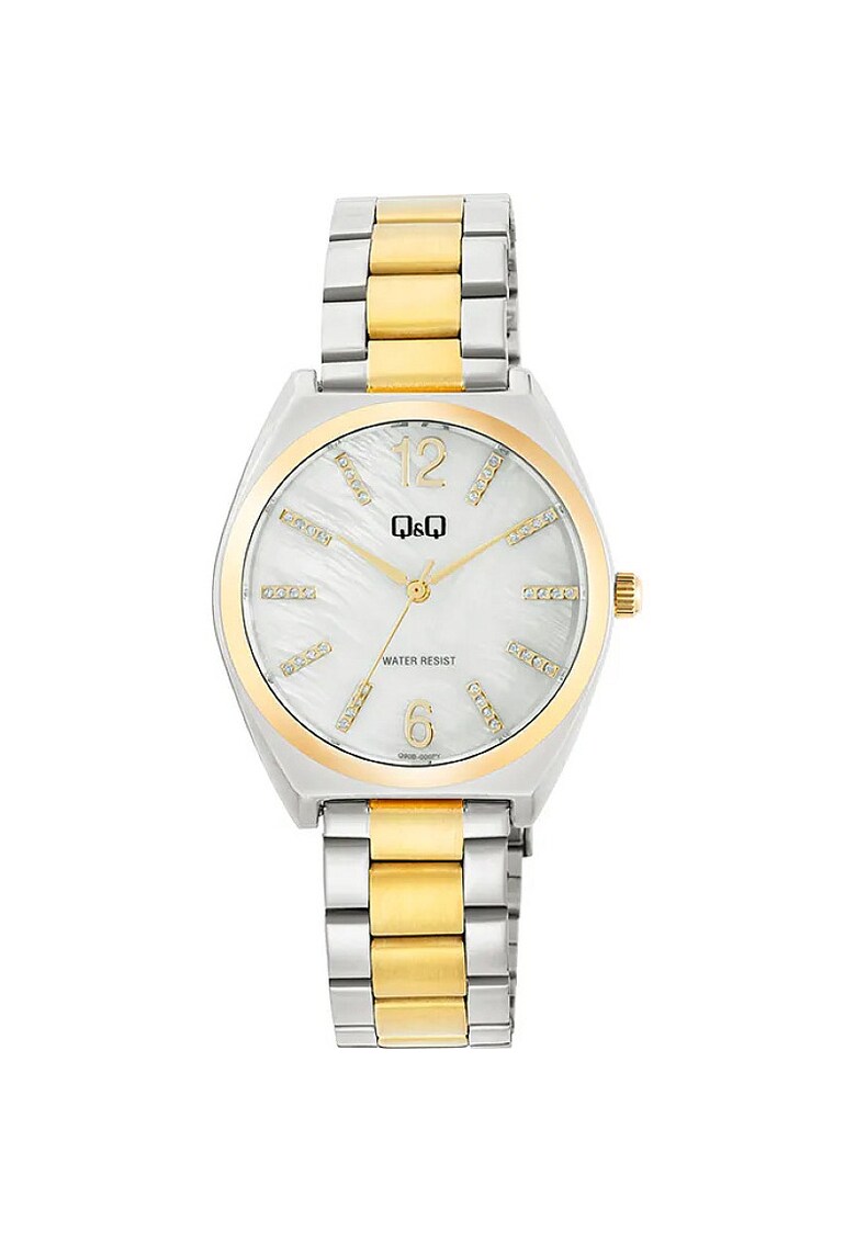 Ceas de dama  Q90B-006PY - argintiu si auriu
