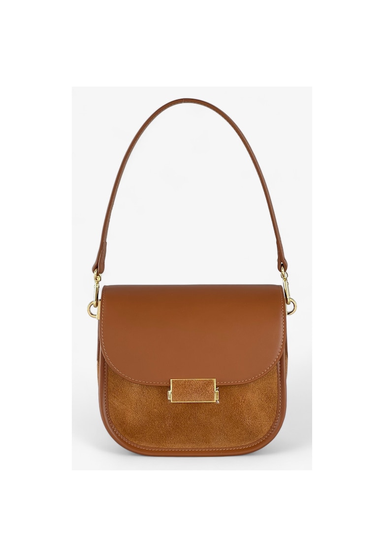 Caresta Alice geanta din piele - Caramel - 15x18x10