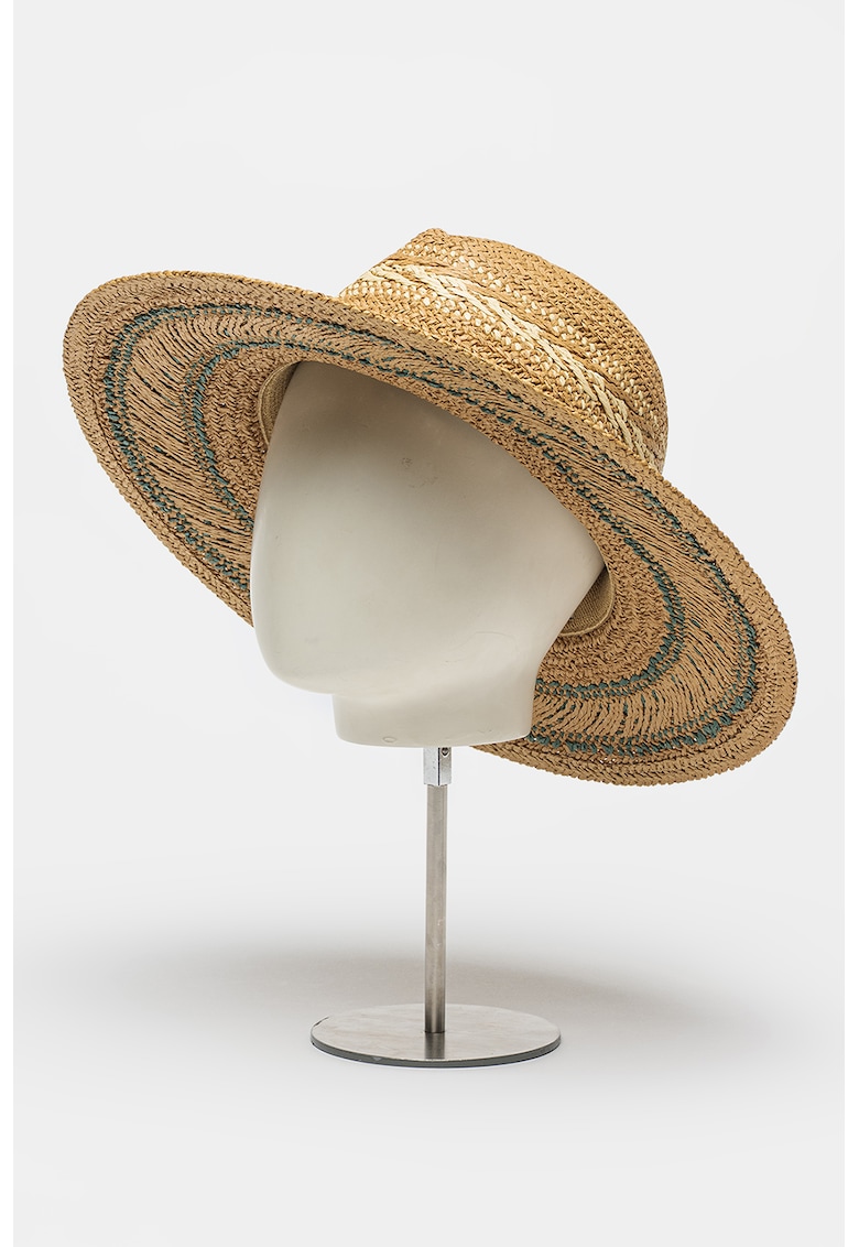 Palarie fedora cu bor larg si model