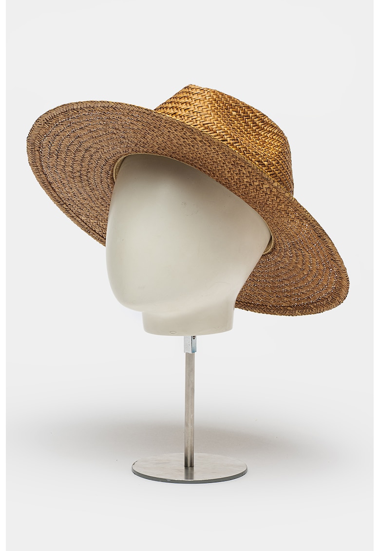 Palarie de paie cu bor lat