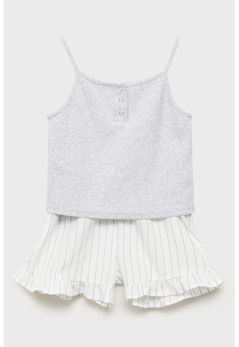 Pijama cu pantaloni scurti din amestec de bumbac