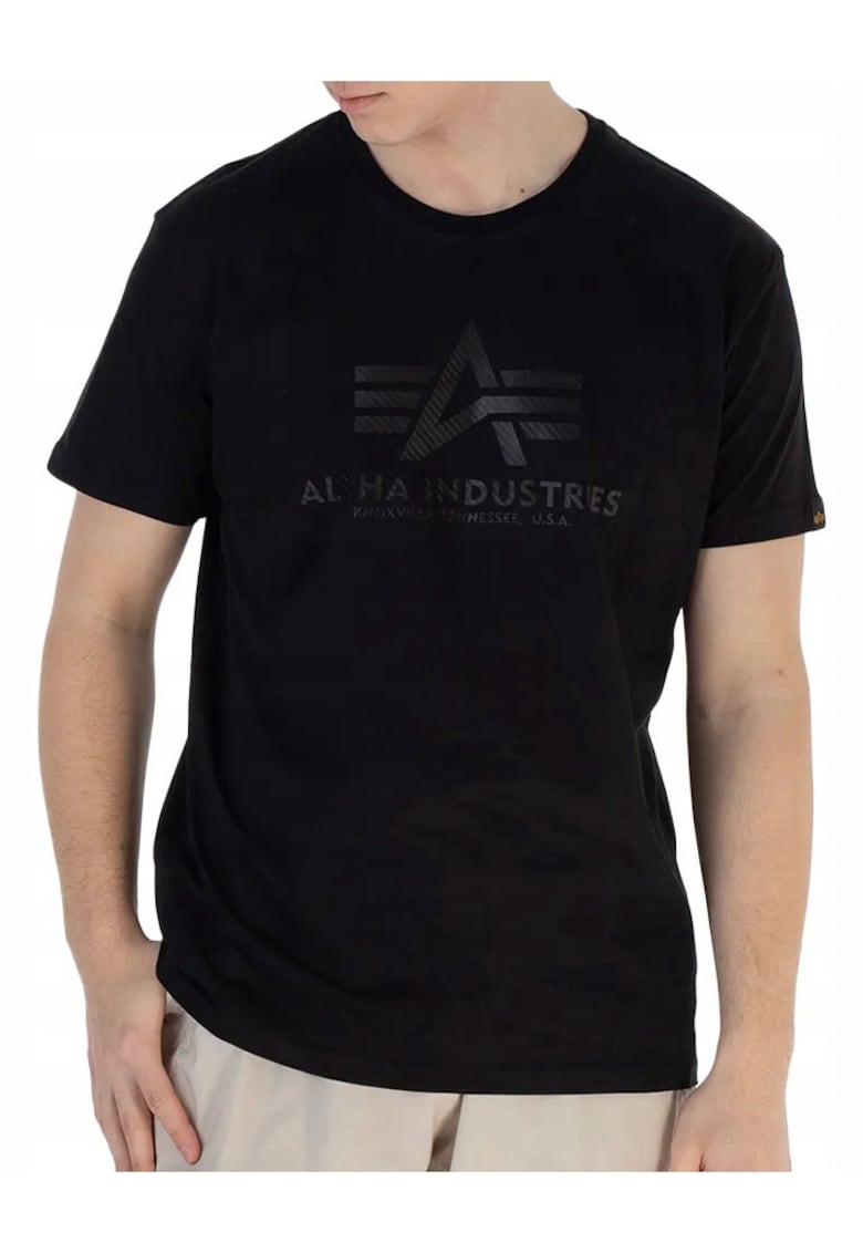 Tricou barbati - 305301611 - Bumbac - Negru