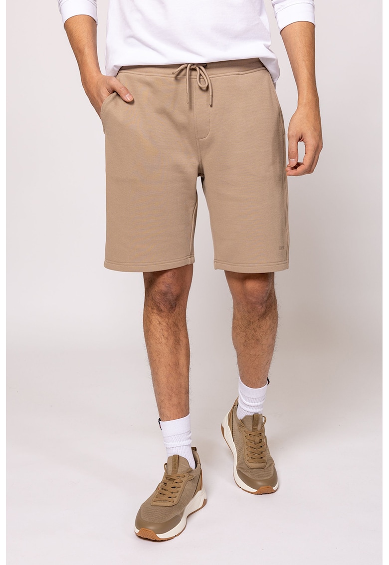 Bermude din material pique cu croiala lejera Zakarta
