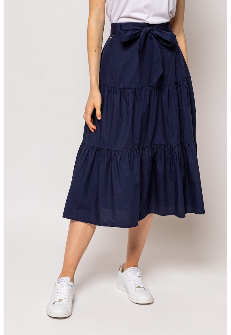 Fusta midi cu model uni Nikla