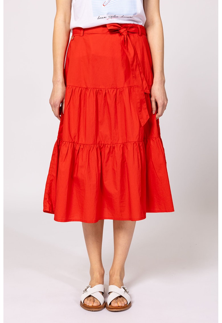 Fusta midi cu model uni Nikla