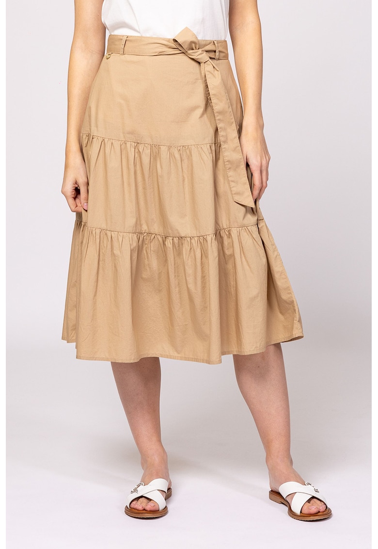 Fusta midi cu model uni Nikla