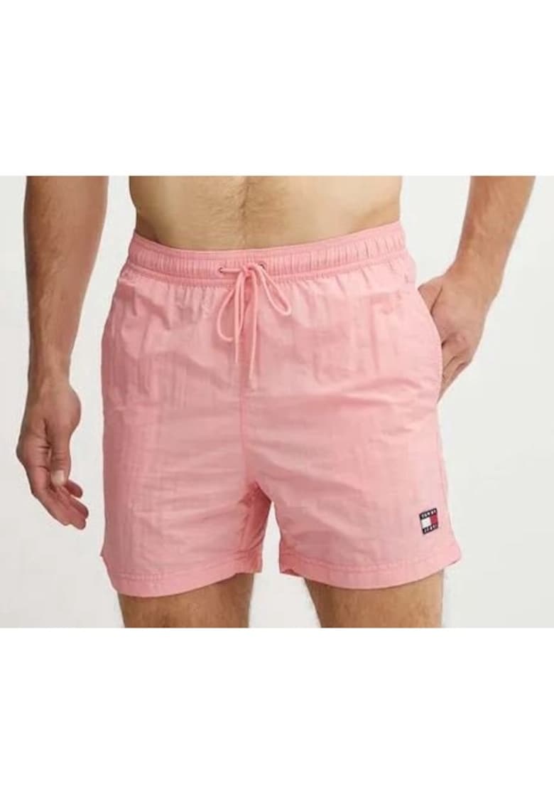 Pantaloni scurți de baie texturati - Roz somon
