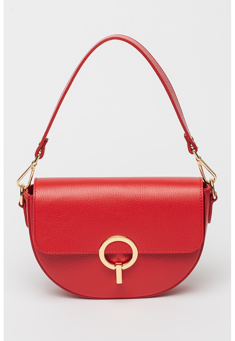 Geanta crossbody din piele cu clapa
