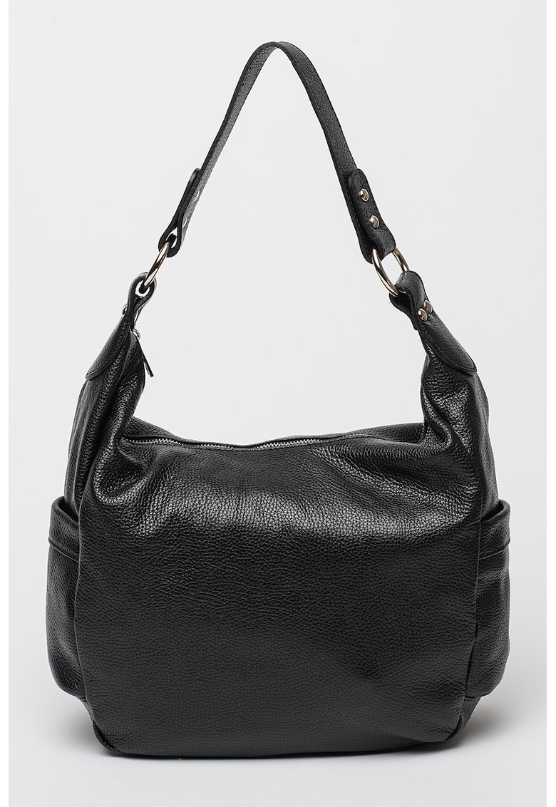 Geanta din piele cu bareta de umar detasabila