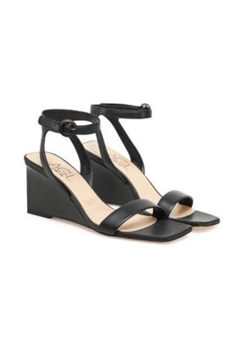 Sandale dama 305288790 - Piele naturala - Negru - Negru