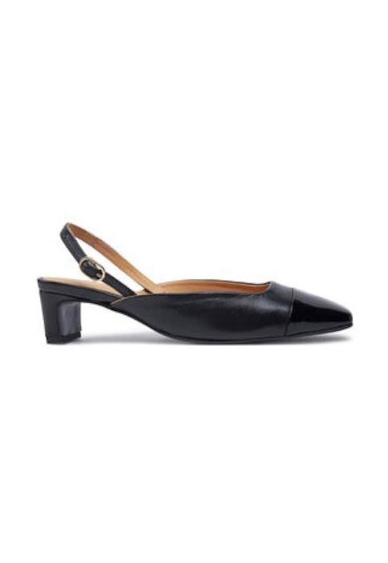 Sandale dama 304817755 - Piele naturala - Negru - Negru