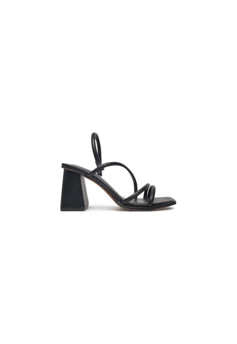 Sandale dama 305126023 - Piele ecologica - Negru - Negru