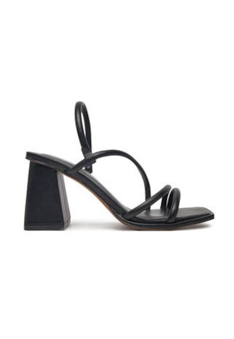 Sandale dama 305126023 - Piele ecologica - Negru - Negru