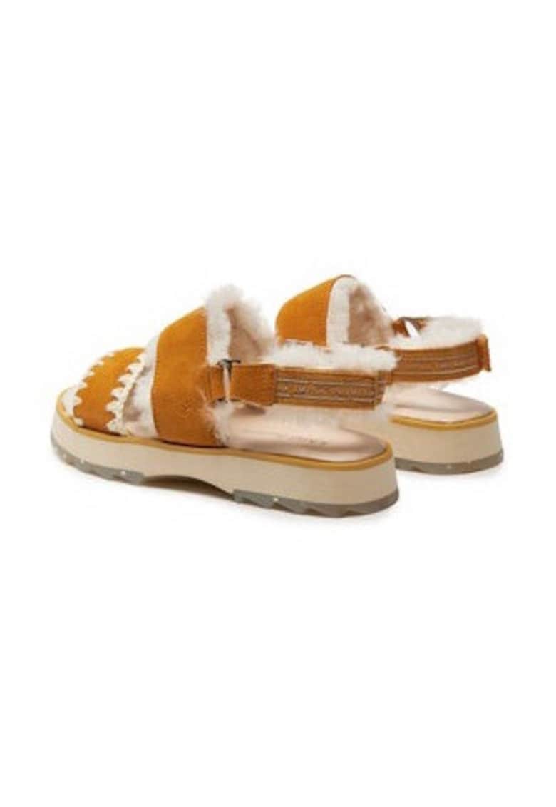 Sandale dama 303548063 - Piele naturala - Galben - Galben