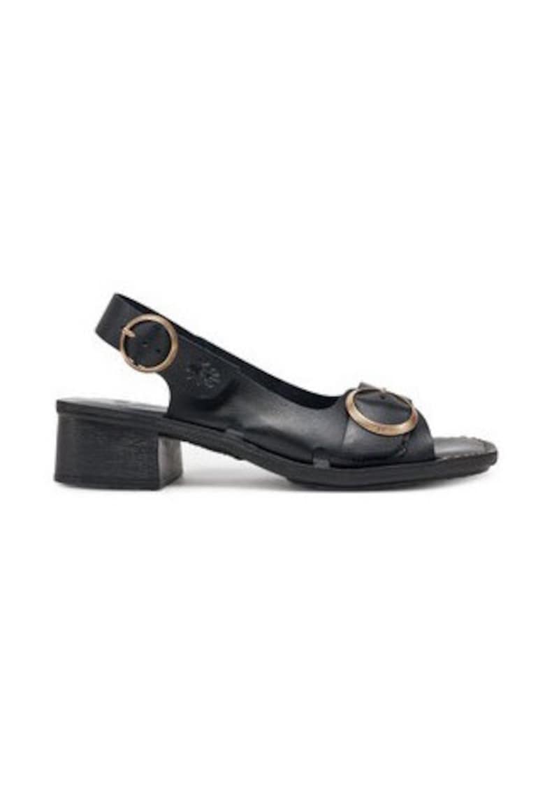 Sandale dama 305140333 - Piele naturala - Negru - Negru
