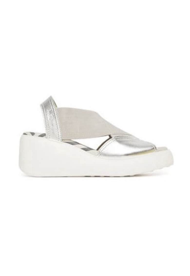 Sandale dama 305140272 - Piele naturala - Argintiu - Argintiu