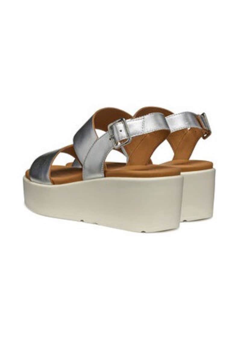 Sandale dama 304618437 - Piele naturala - Argintiu - Argintiu