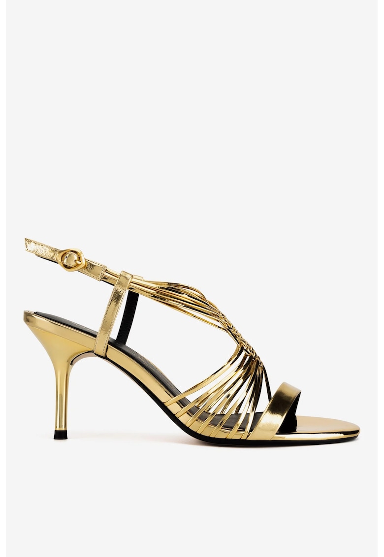 Sandale dama  5903419934896 - Piele naturala - Auriu Sandale dama  5903419934896 - Piele naturala - Auriu