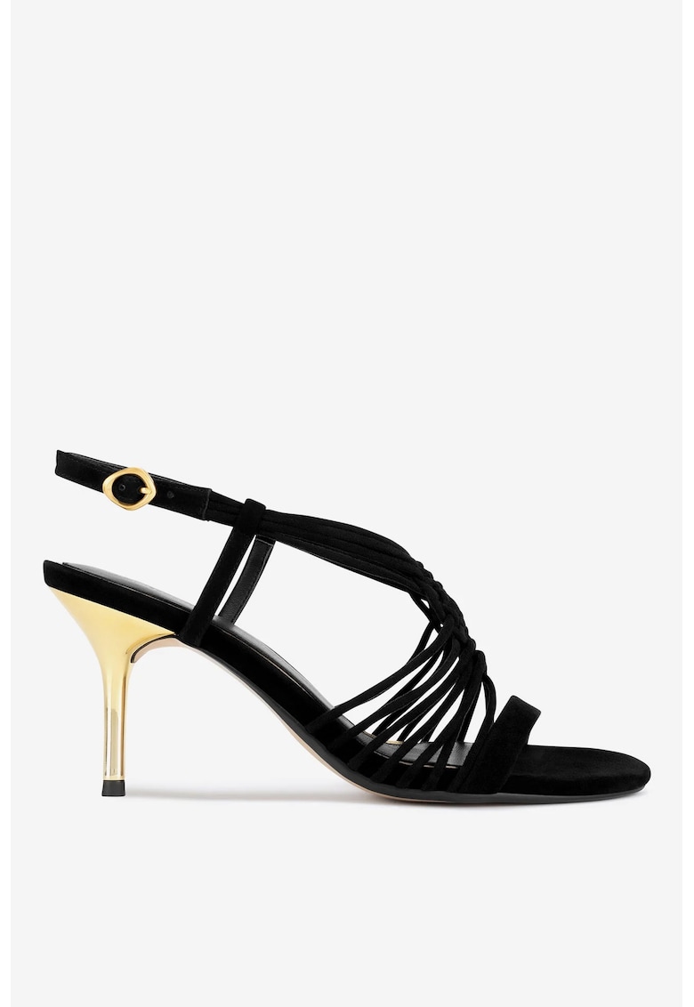 Sandale dama  5903419934902 - Piele intoarsa - Negru Sandale dama  5903419934902 - Piele intoarsa - Negru